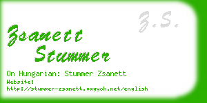 zsanett stummer business card